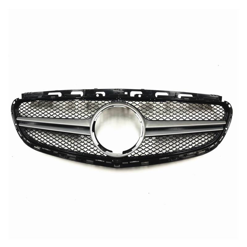 LDFREBCX Auto Kühlergrill Oberen Stoßfänger Haube Mesh Grid Grill Kompatibel for Mercedes Benz E-Klasse W212 AMG 2014-2016(Silver1) von LDFREBCX