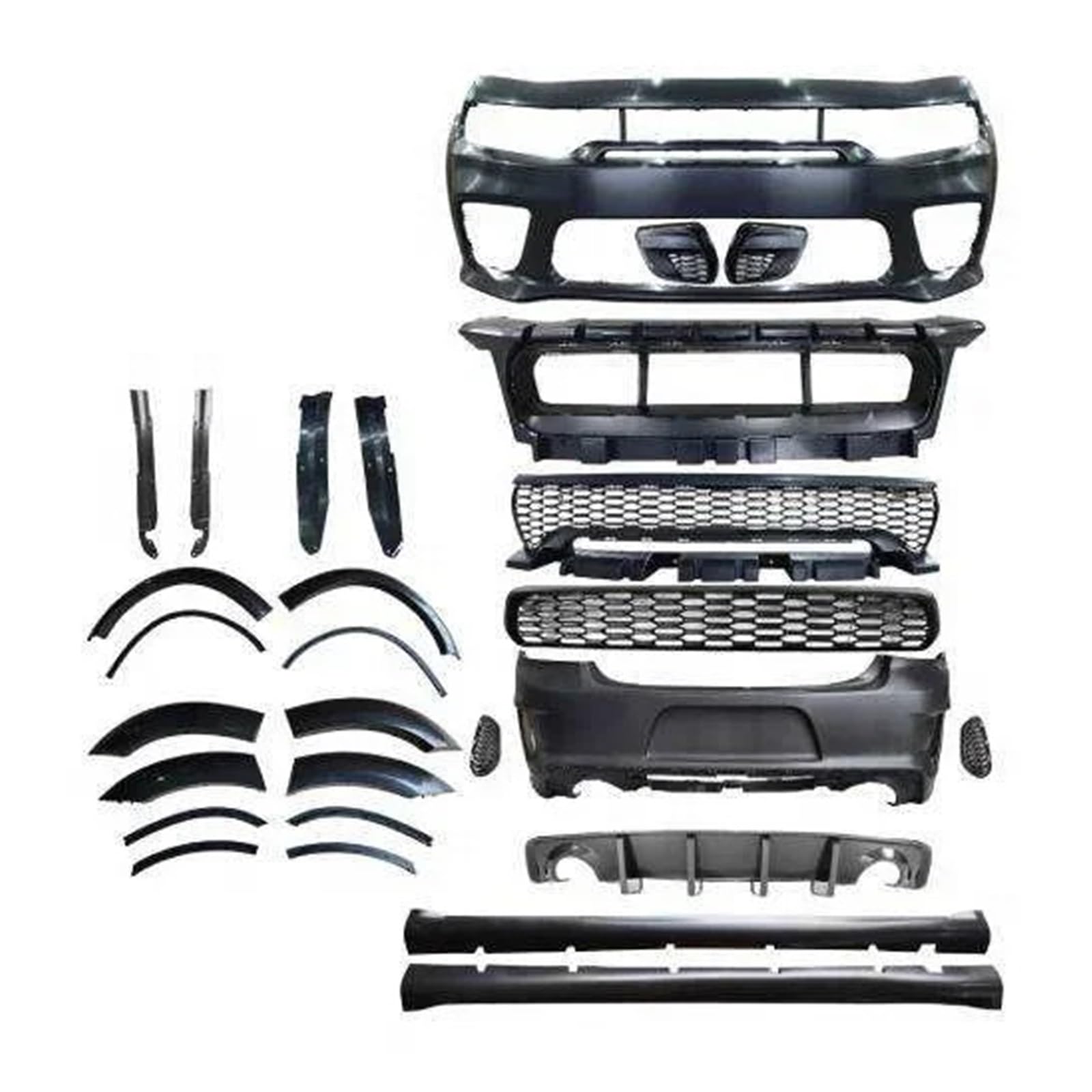 LDFREBCX Autostoßstangen Wide Body Kit Kompatibel for Dodge Charger 2020-2024 Hellcat Kompatibel for SRT Style Front- und Heckstoßstange LDFREBCX Autostoßstangen Wide Body Kit Kompatibel for Dodge Charger 2020-2024 Hellcat Kompatibel for SRT Style Front- und Heckstoßstange von LDFREBCX