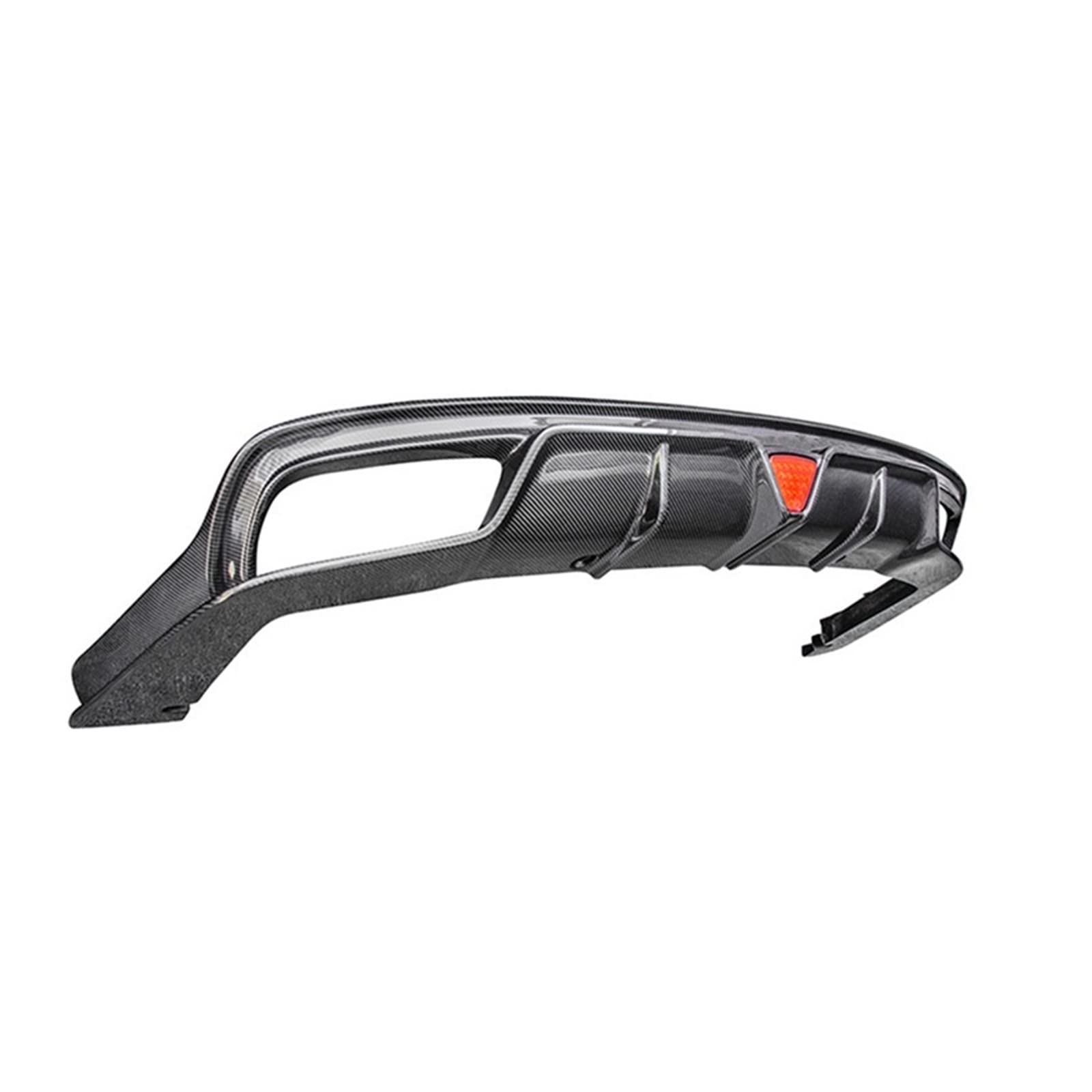 LDFREBCX Carbon Fiber Heckdiffusor Stoßstange Lip Spoiler Splitter mit Licht Kompatibel for Maserati Quattroporte 2013-2016 Auto Modifikation(Carbon Fiber) von LDFREBCX