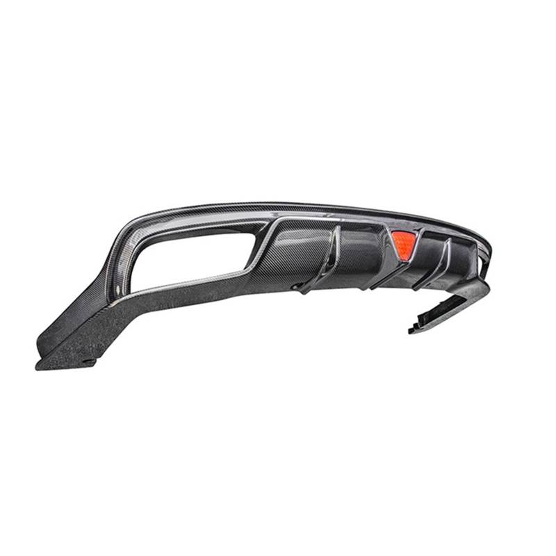 LDFREBCX Carbon Fiber Heckdiffusor Stoßstange Lip Spoiler Splitter mit Licht Kompatibel for Maserati Quattroporte 2013-2016 Auto Modifikation(Carbon Fiber) von LDFREBCX