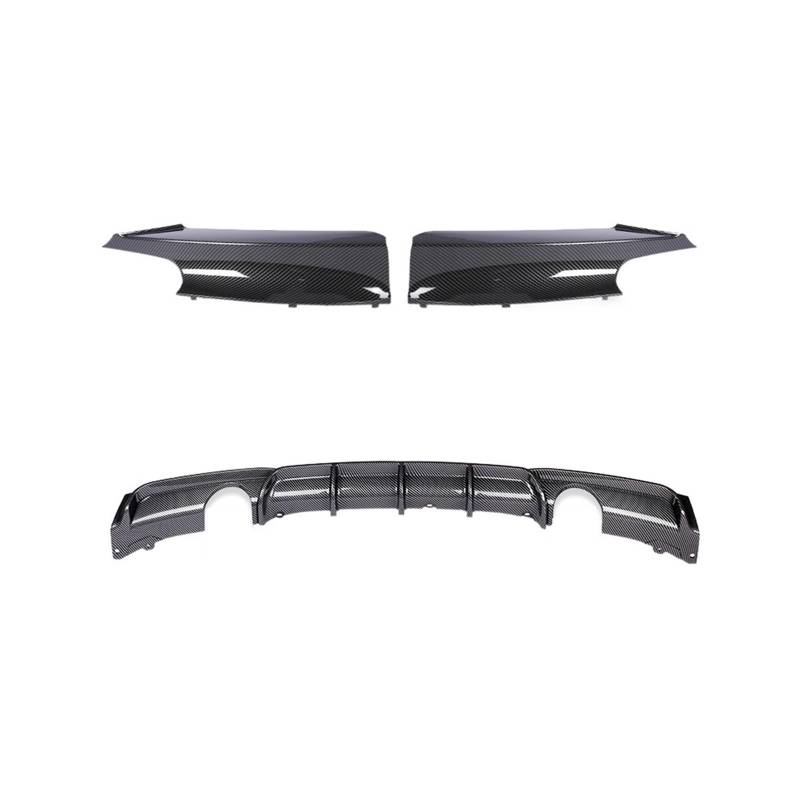 LDFREBCX Carbonfaser-Heckstoßstangen-Lippendiffusor M Sport M3 Diffusor kompatibel for BMW 3er Serie kompatibel for F30 F31 F35 2012–2019, glänzendes Schwarz(Spoiler Diffuser 1) von LDFREBCX