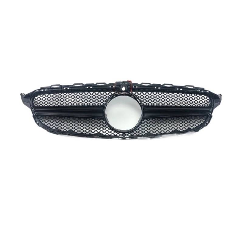 LDFREBCX Diamant-Frontgrillgitter for die Stoßstange, kompatibel mit Mercedes W205 C C205 S205 2014–2021, kompatibel mit C200 C260 C180 C250 C300 AMG Tuning(14-18 AM Black -Cam) von LDFREBCX