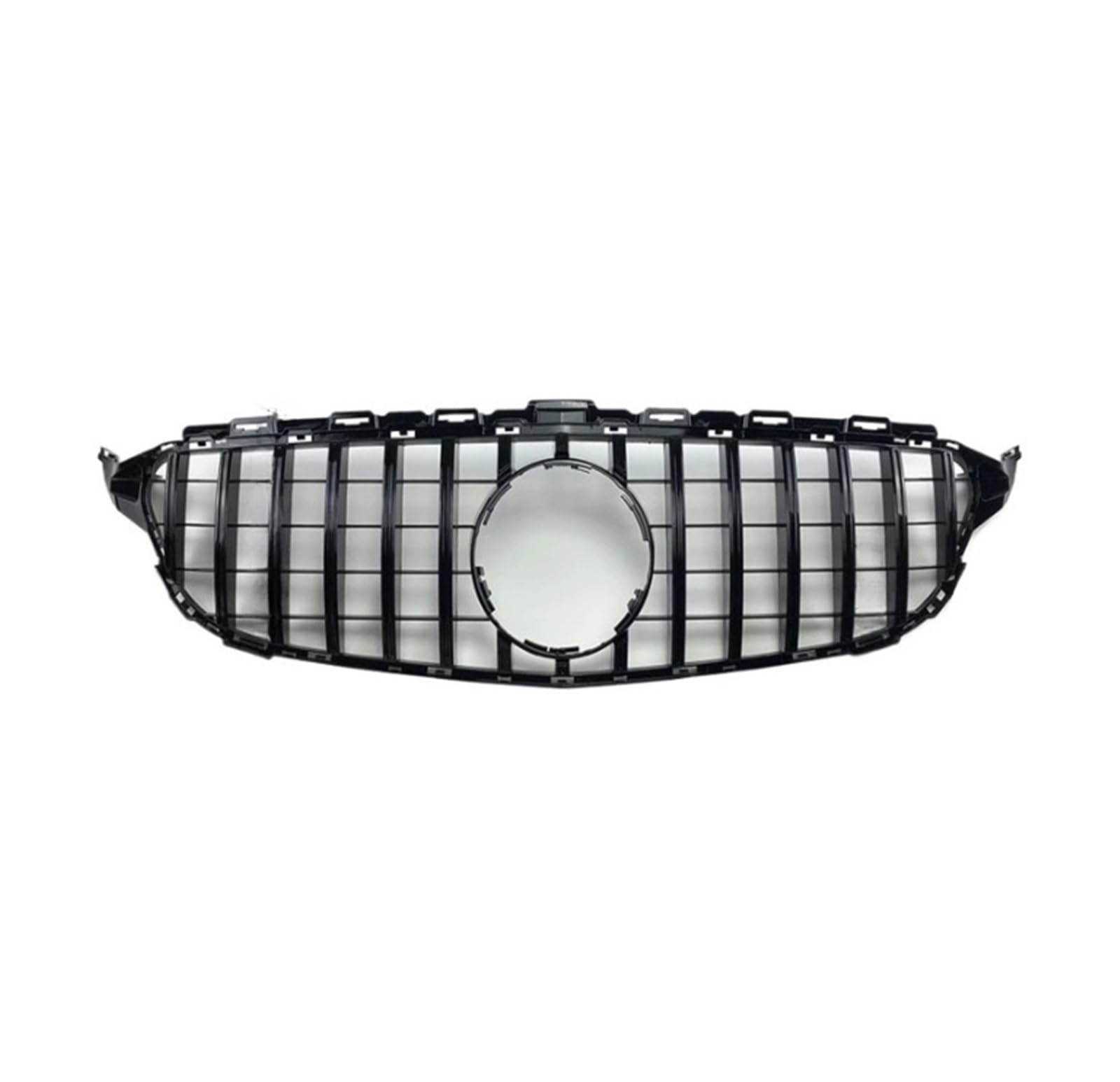 LDFREBCX Diamant-Frontgrillgitter for die Stoßstange, kompatibel mit Mercedes W205 C C205 S205 2014–2021, kompatibel mit C200 C260 C180 C250 C300 AMG Tuning(14-18 Silvery) von LDFREBCX