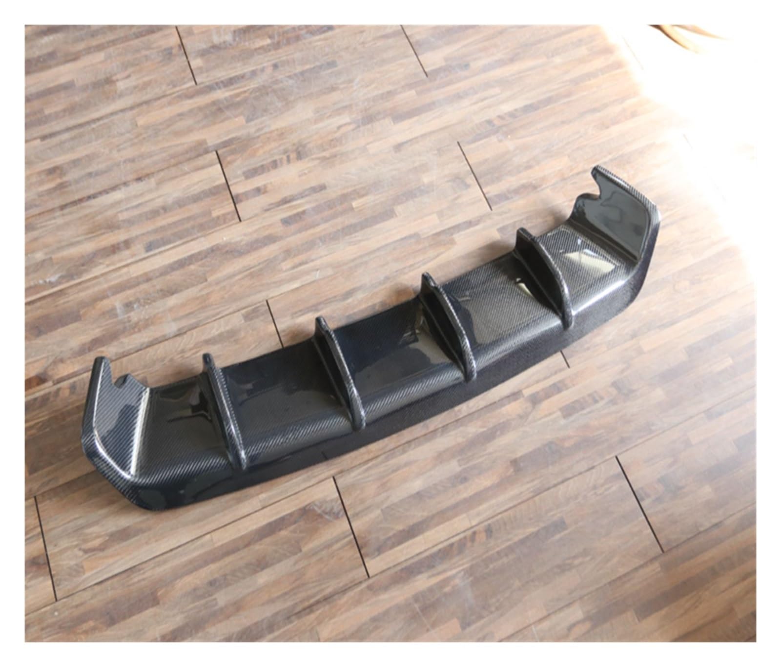 LDFREBCX Echte Carbonfaser-Frontstoßstangenlippe, Heckstoßstangendiffusor, Spoiler, kompatibel mit Porsche Cayenne 958.2 2015 2016 2017(Rear) von LDFREBCX