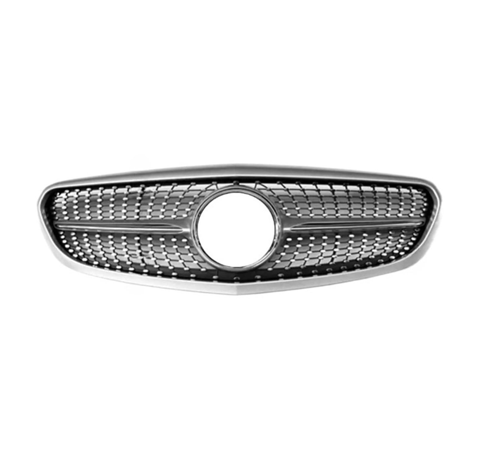 LDFREBCX Facelift Frontgrill Stoßstange Grill Haube Mesh Kompatibel for Mercedes Benz C W205 2014-2018 Kombi Elegance Classic(Compatible for W205 Silvery) von LDFREBCX