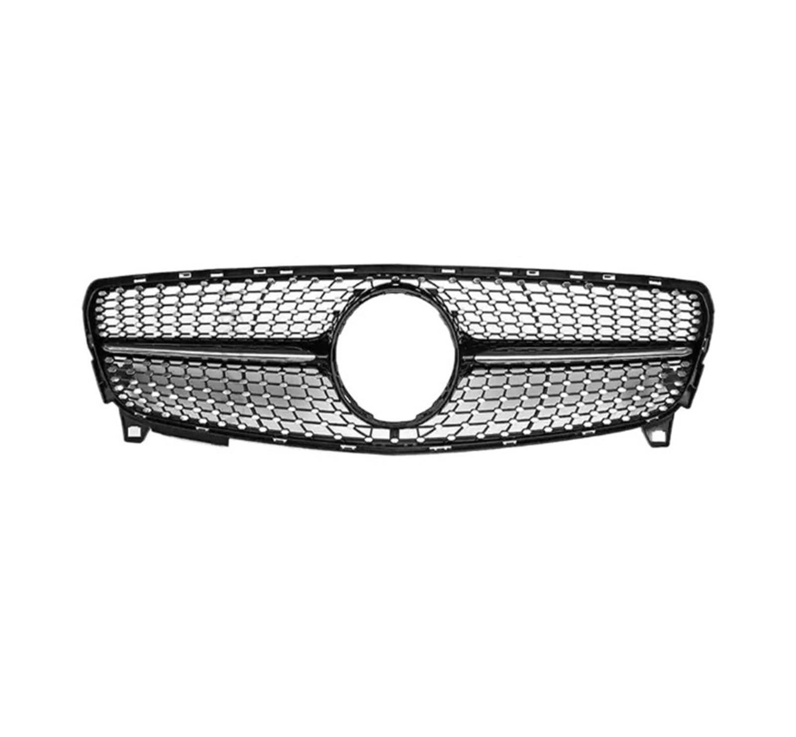 LDFREBCX Fronteinlass-Stoßstangengrill, Grill GT Diamond Tuning, kompatibel for Mercedes W176 Benz A A180 A45 A260 A200 Mesh 2013–2018(16-18 Compatible for Diamond Black) von LDFREBCX