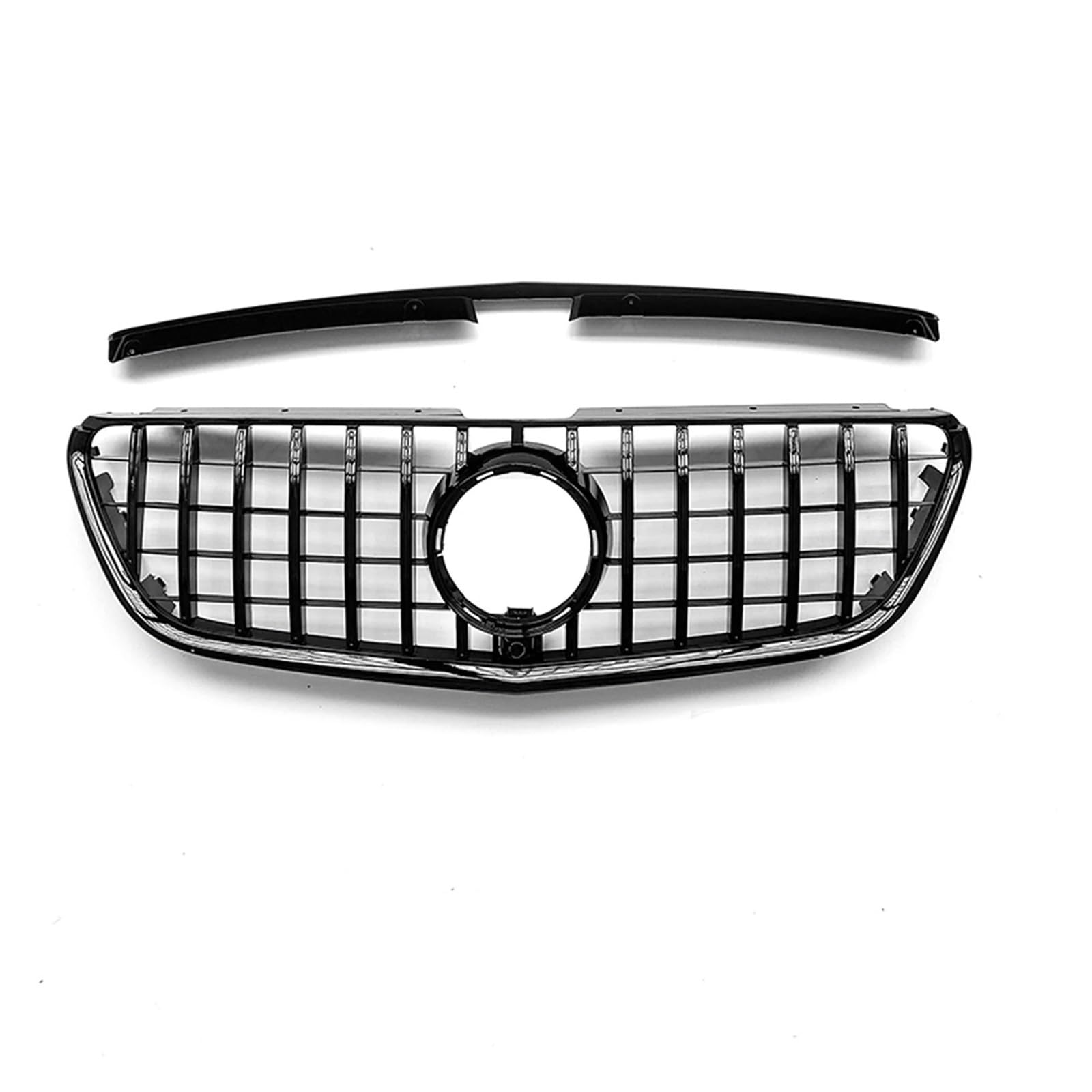 LDFREBCX Frontgrill Grille Kompatibel for Mercedes Benz V260 W447 2016-2020 GT Stil Auto Oberen Stoßfänger Haube Mesh Grid Kit(Black1) von LDFREBCX
