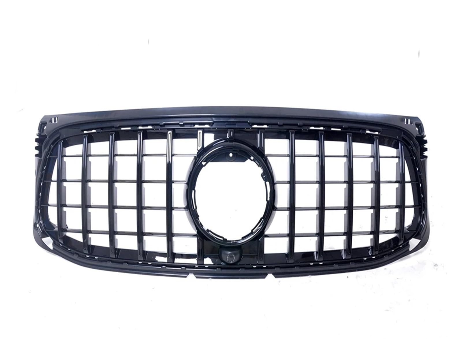LDFREBCX Frontgrill Grille Kompatibel for Mercedes Benz X247 GLB-Klasse 2020-2022 Kompatibel for GLB250 GT R Style Deluxe Oberen Stoßfänger Haube Mesh Grid(Black1) von LDFREBCX
