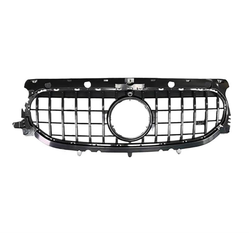 LDFREBCX Frontgrill Racing Grill Kompatibel for Mercedes Benz GLA X156 H247 2020+ Center Mesh Facelift Body Kit Haube Grill(GT Black) von LDFREBCX