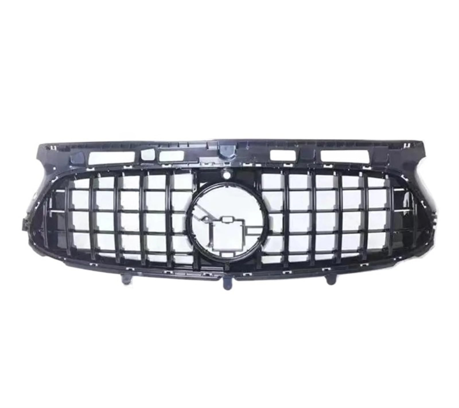 LDFREBCX Frontgrill Racing Grill Kompatibel for Mercedes Benz GLA X156 H247 2020+ Center Mesh Facelift Body Kit Haube Grill(Sport GT Silver) von LDFREBCX