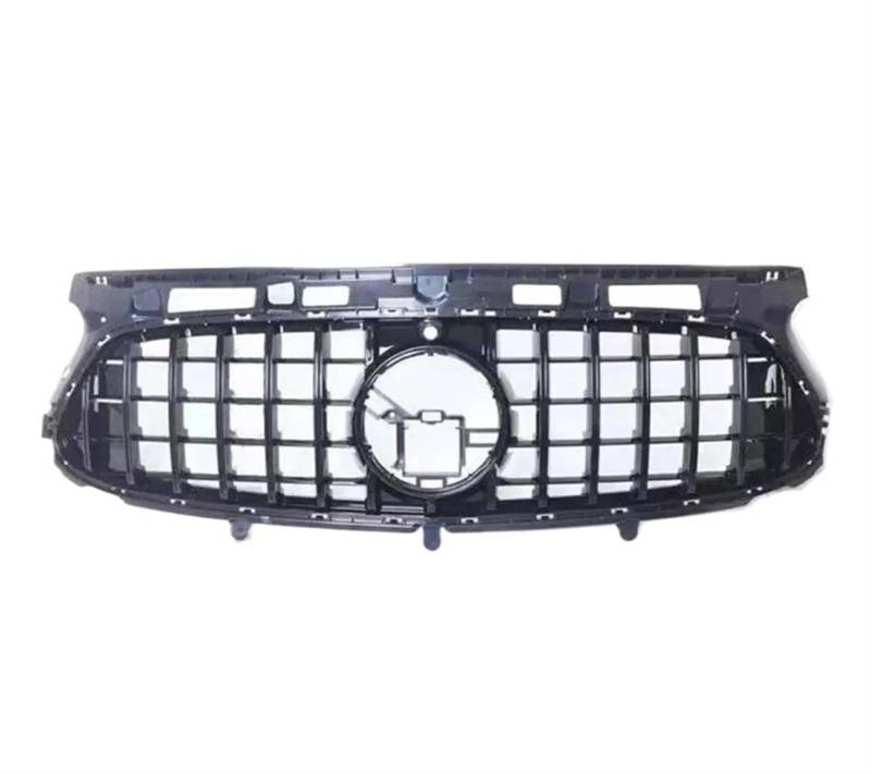 LDFREBCX Frontgrill Racing Grill Kompatibel for Mercedes Benz GLA X156 H247 2020+ Center Mesh Facelift Body Kit Haube Grill(Sport GT Silver) von LDFREBCX