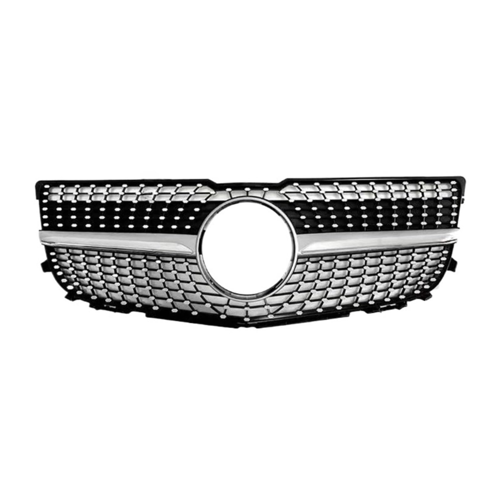 LDFREBCX Frontgrill Racing Grill Kompatibel for Mercedes Benz GLK X204 2008-2012 2013-2015 Trim Haube Mesh Tuning(13-15 Diamond Silver) von LDFREBCX