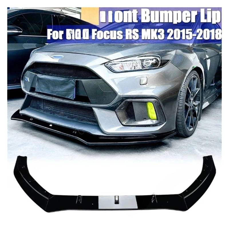 LDFREBCX Frontlippensplitter Autostoßstangenplatte Kompatibel for Focus RS MK3 2015-2018 Frontstoßstangenlippenspoiler Frontsplitter(Carbon Look) von LDFREBCX