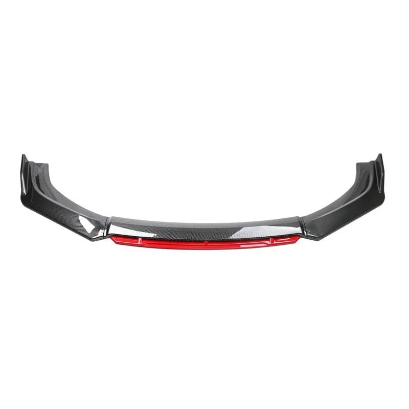 LDFREBCX Frontschürze Lippe Kinn Spoiler Splitter Diffusor Kompatibel for Toyota 86 GT 2017-2020 Trim Air Dam Canard Splitter(Carbon Fiber and Red) von LDFREBCX