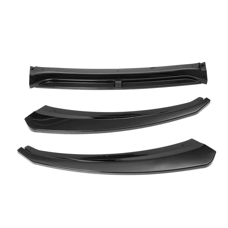 LDFREBCX Frontspoilerlippe, seitlicher unterer Splitter, kompatibel mit Focus 2012–2018, Auto-Frontspoilerlippenabscheider(Bright Black) von LDFREBCX