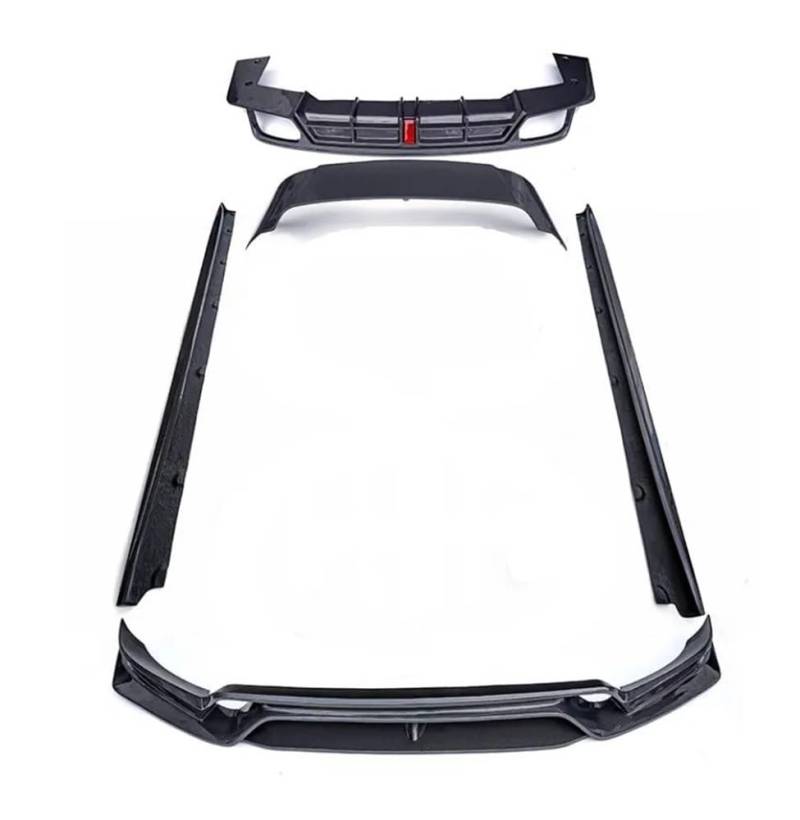 LDFREBCX Frontspoilerlippe Heckdiffusor Heckspoiler Seitenschweller Spoiler Kompatibel for Porsche Cayenne 2018-2022 ECHTE KOHLEFASER(All Set) von LDFREBCX
