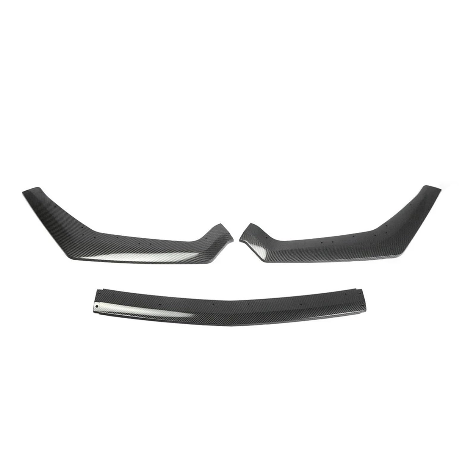 LDFREBCX Frontspoilerlippe Seitensplitter Deflektor Kompatibel for Mustang GT 2018-2021 Frontschürzenbrettschutz Autozubehör(Carbon Look) von LDFREBCX