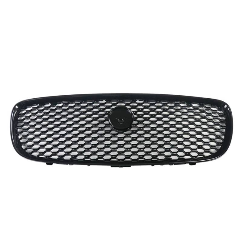 LDFREBCX Frontstoßstange Oberer Kühlergrill Mesh Gill Kompatibel for Jaguar XF XFL 2016-2019 Mittelpanel Styling Grille T2H3989 T2H3981(All Black) von LDFREBCX