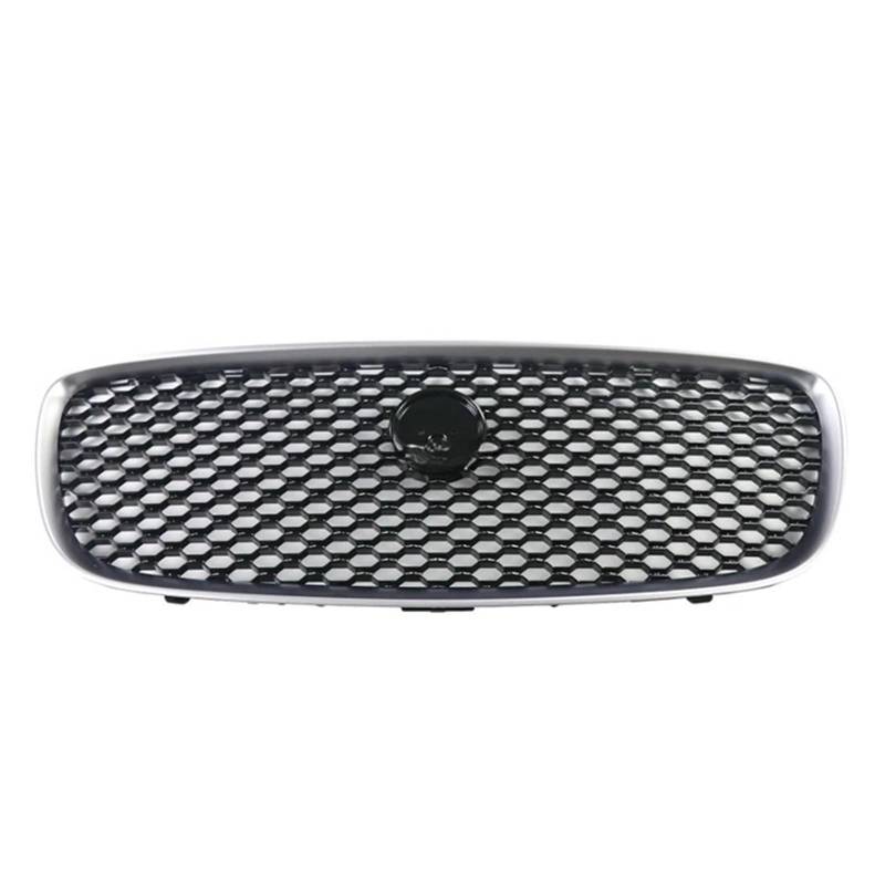 LDFREBCX Frontstoßstange Oberer Kühlergrill Mesh Gill Kompatibel for Jaguar XF XFL 2016-2019 Mittelpanel Styling Grille T2H3989 T2H3981(Bright Black) von LDFREBCX