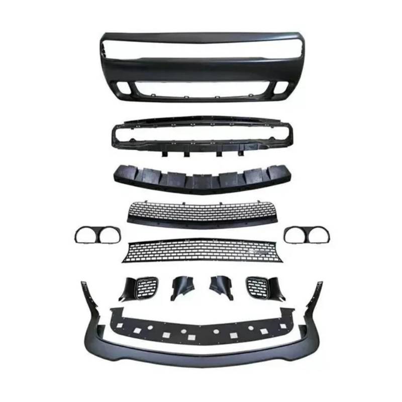 LDFREBCX Frontstoßstangenbaugruppe Kompatibel for Dodge Challenger 2015-2019 modifiziertes PP-Material Grill Surround Bodykit Autozubehör von LDFREBCX