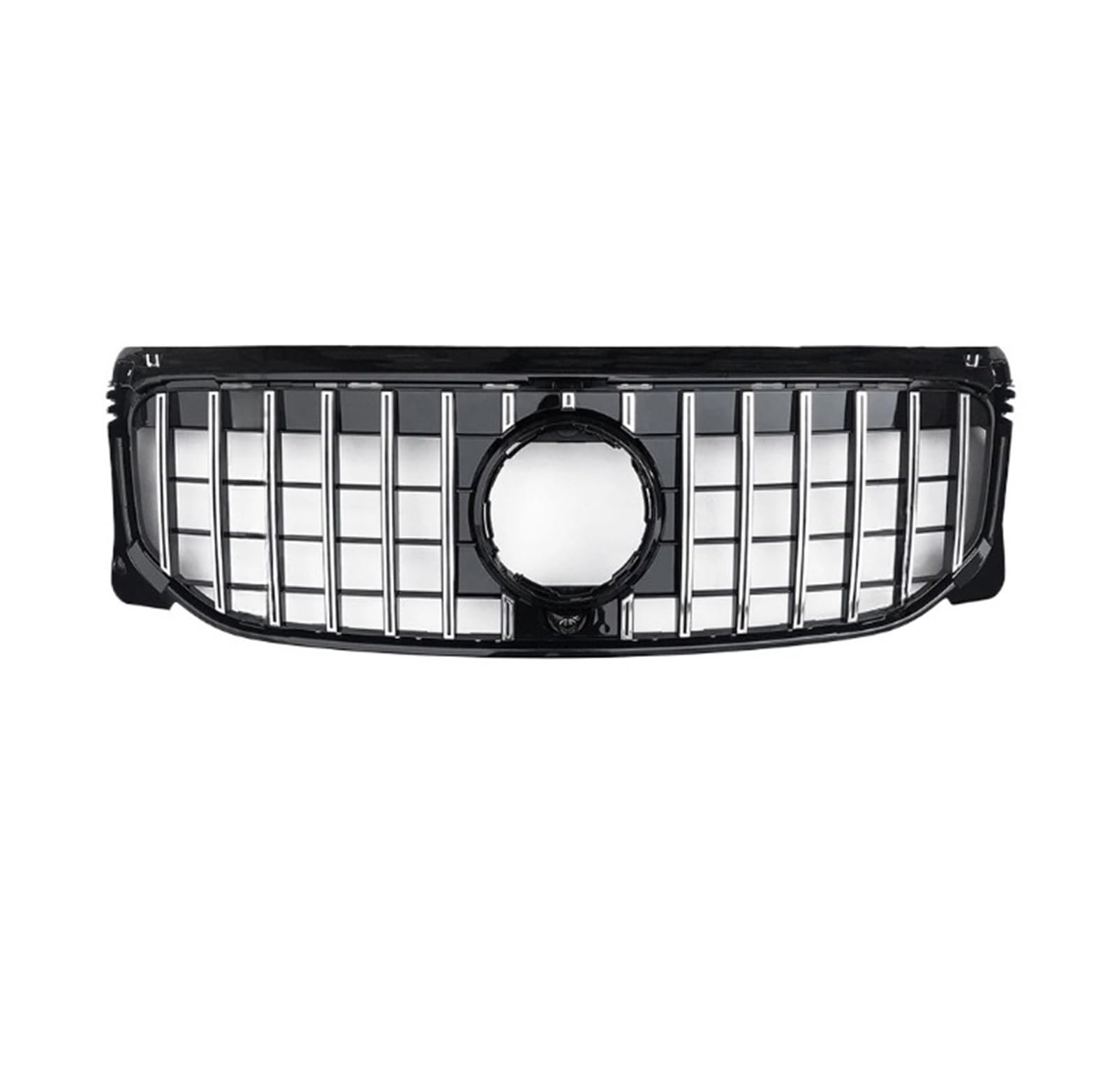 LDFREBCX GT Diamond Frontgrill Stoßstangeneinlassgitter Haubengitter Kompatibel for Mercedes Benz GLB X247 W247 2019-2022 220 250 AMG Line Tuning(GT Silvery) von LDFREBCX
