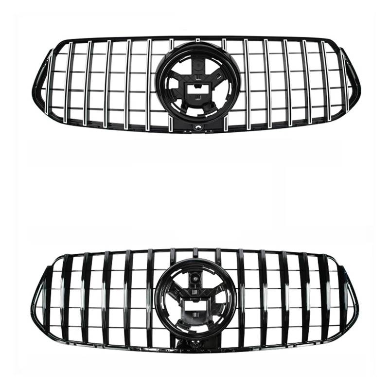 LDFREBCX GT Style Mittelgrill Stoßstangengrill Haubengitter Facelift Kompatibel for Mercedes gle w167 c167 gls x167 gle350 300d 450(Gls x167 Black) von LDFREBCX