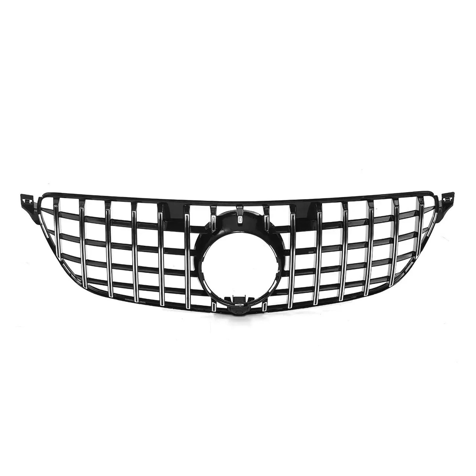 LDFREBCX GTR Style Auto-Kühlergrill, kompatibel mit Mercedes Benz GLE-Klasse W166 SUV 2016–2018, Frontstoßstangen-Renngitter(Chrome Silver) von LDFREBCX
