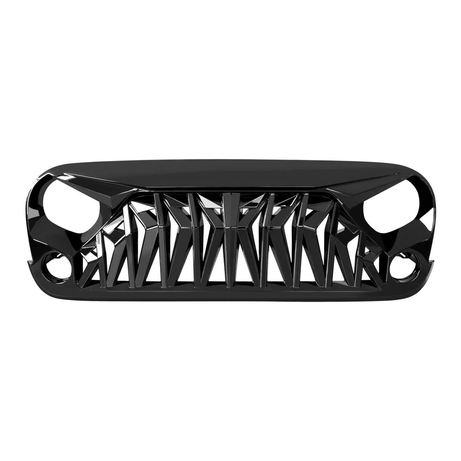 LDFREBCX Glänzender Auto-Stoßstangen-Frontgrill, kompatibel for Jeep Rubicon Sahara Sport, kompatibel for JK JKU 2007–2018 LDFREBCX Glänzender Auto-Stoßstangen-Frontgrill, kompatibel for Jeep Rubicon Sahara Sport, kompatibel for JK JKU 2007–2018 von LDFREBCX