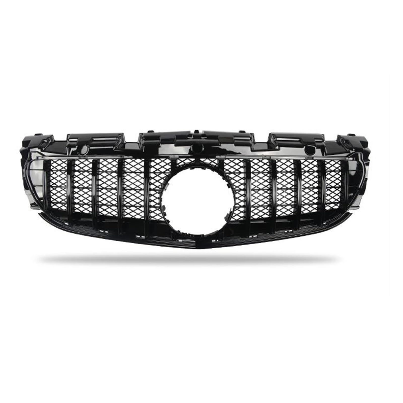 LDFREBCX Grill Frontgrill Kompatibel for Mercedes-Benz Klasse R172 2016-2020 Kompatibel for SLC180 SLC200 SLC260 SLC300 SLC43 GT Stil Obere Stoßstange Haube Mesh(Black1) von LDFREBCX