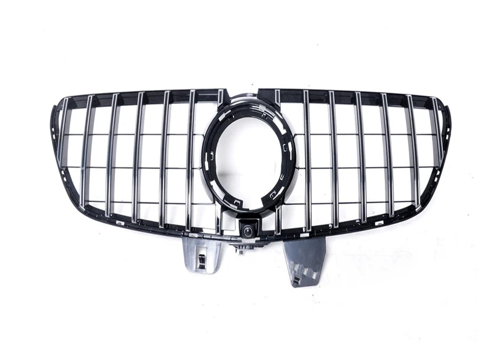 LDFREBCX Grill kompatibel for Mercedes Benz V-Klasse W447 2020–2023 GT-R-Stil Auto Obere Stoßstange Ansaughaube Mesh Frontgrill Gitter Kit(Silver1) von LDFREBCX