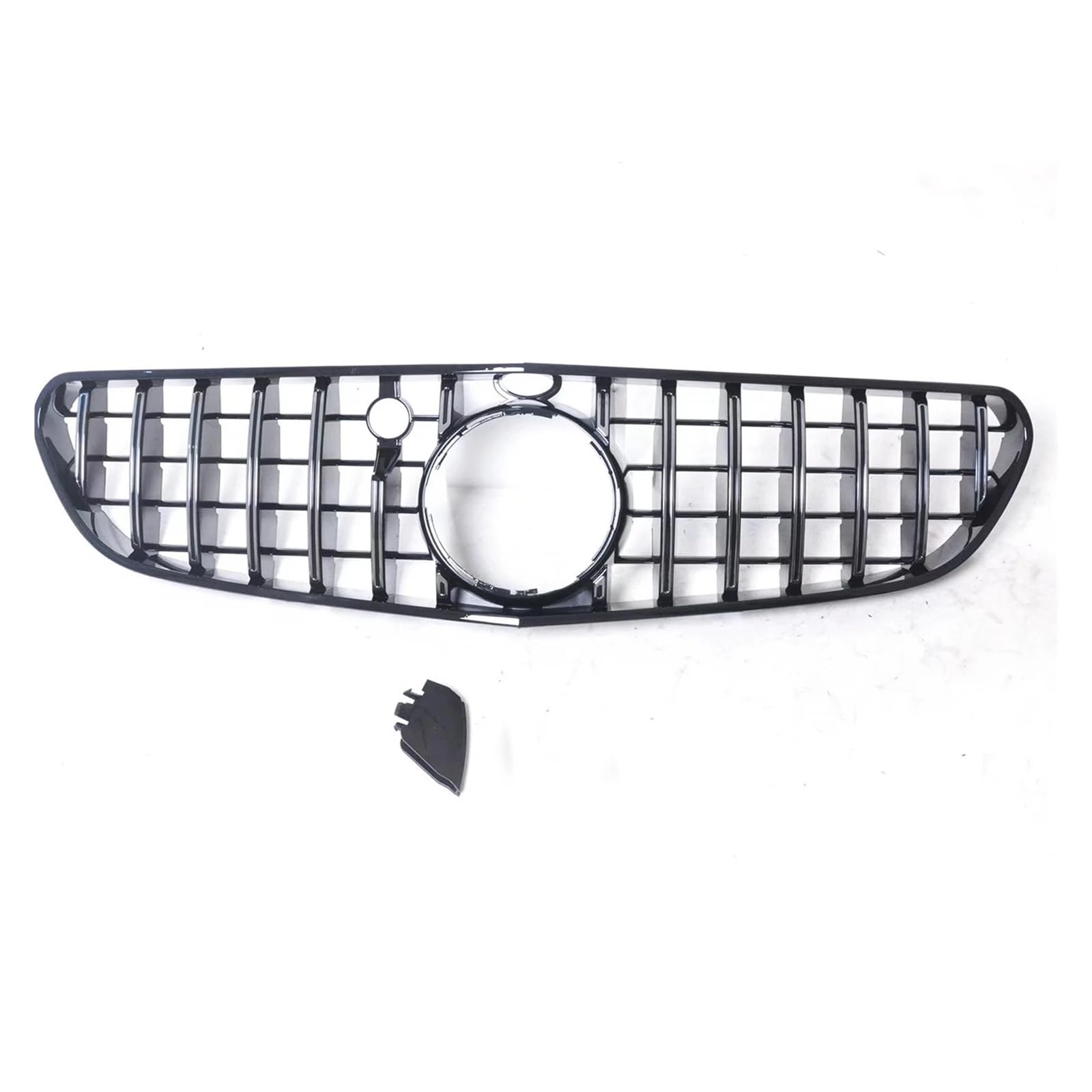 LDFREBCX Grill kompatibel for Mercedes Benz W217 S63 AMG Coupé 2015–2017, nur GT-Stil, Frontgrill, Auto, obere Stoßstange, Haube, Mesh-Gitter-Kit(Silver1) von LDFREBCX