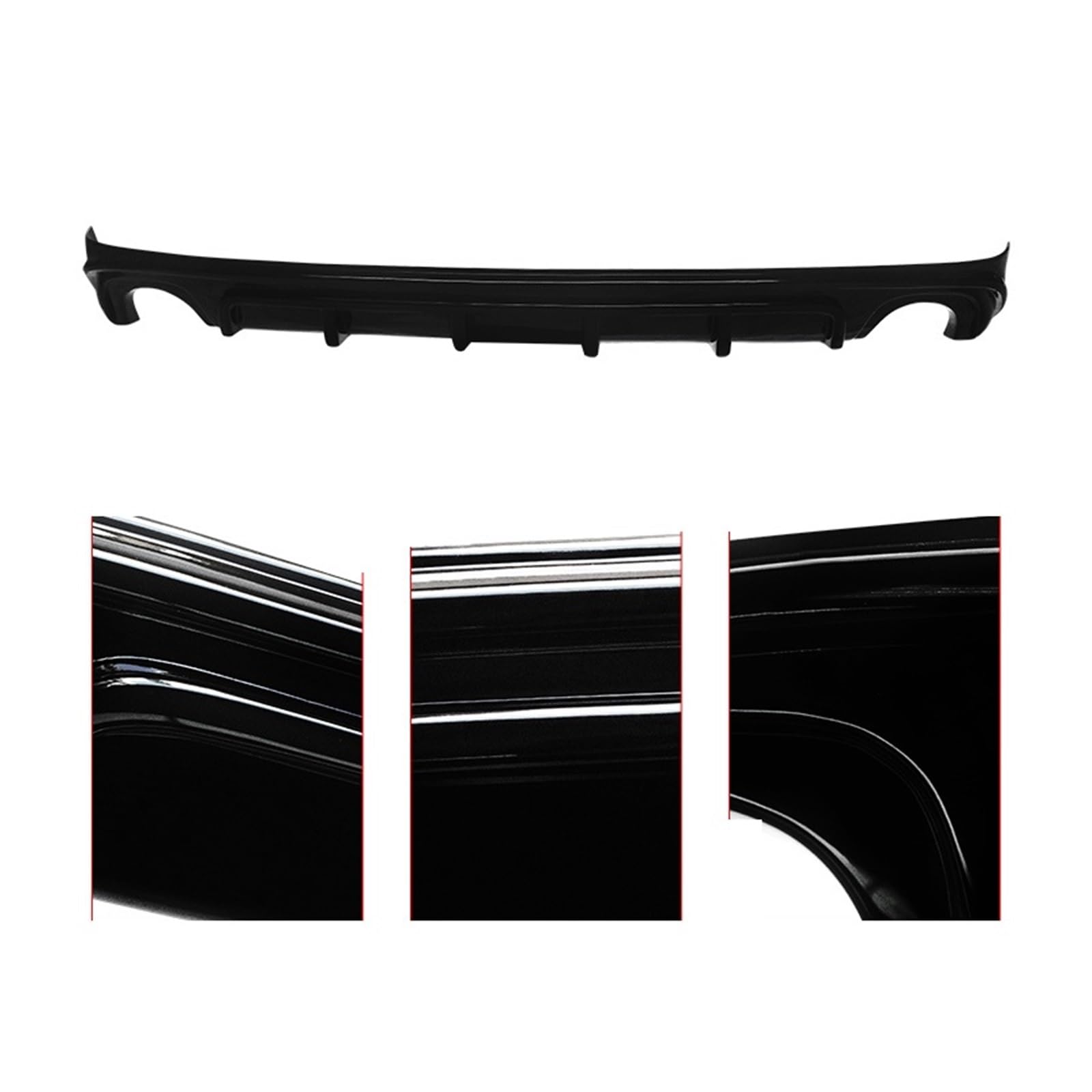 LDFREBCX Heckdiffusor Kompatibel for Lexus is IS250 IS350 2006-2012 4DR Glanz Schwarz Heckspoiler Lip Diffusor Spoiler(Gloss Black) von LDFREBCX