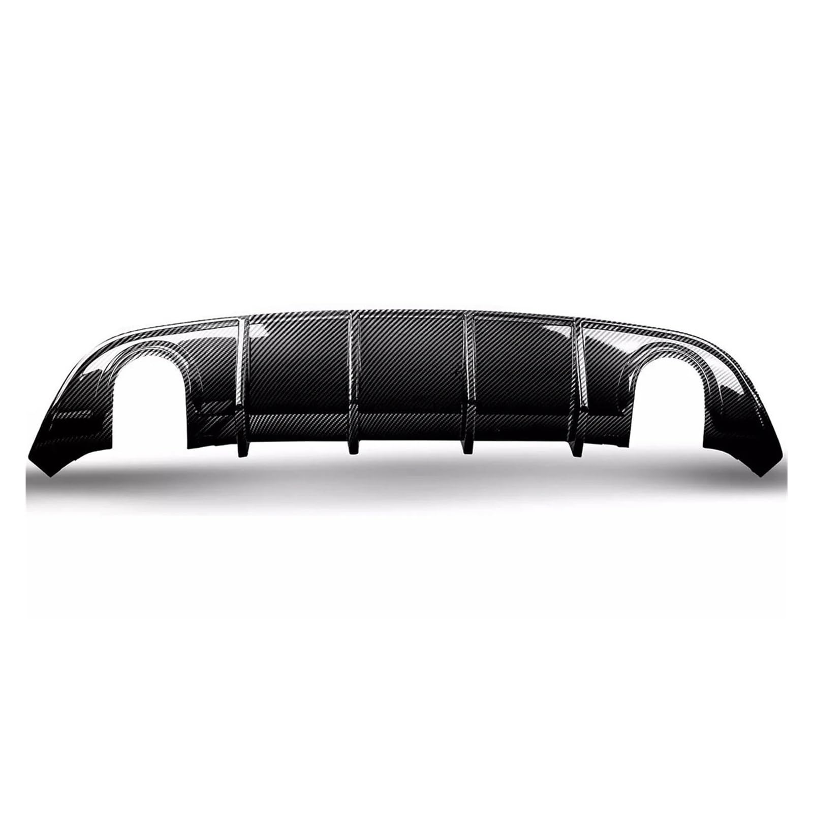 LDFREBCX Heckspoiler-Lippendiffusor, kompatibel mit Dodge Charger SRT/Scat Pack/Daytona/GT/RT for 2015–2024, Carbon-Look, glänzend schwarz, Spoiler, unterer Splitter(CF Look) von LDFREBCX