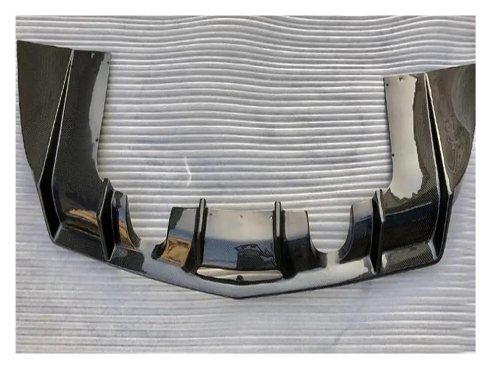 LDFREBCX Heckspoilerlippe mit Auspuffspitzen, kompatibel mit Cadillac ATS 2015–2017, Carbonfaser, Vier Auslass-Stoßstangenlippenplattenschutzspoiler(Without Tips) von LDFREBCX