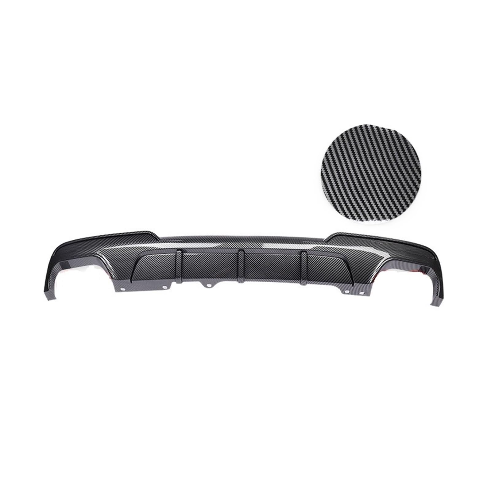 LDFREBCX Heckstoßstangen-Diffusor-Spoiler, Competition V-Typ-Stil, glänzend schwarz, kompatibel for F10 F11 F18 M Sport Tech 2010–2016(Carbon 4 Out) von LDFREBCX