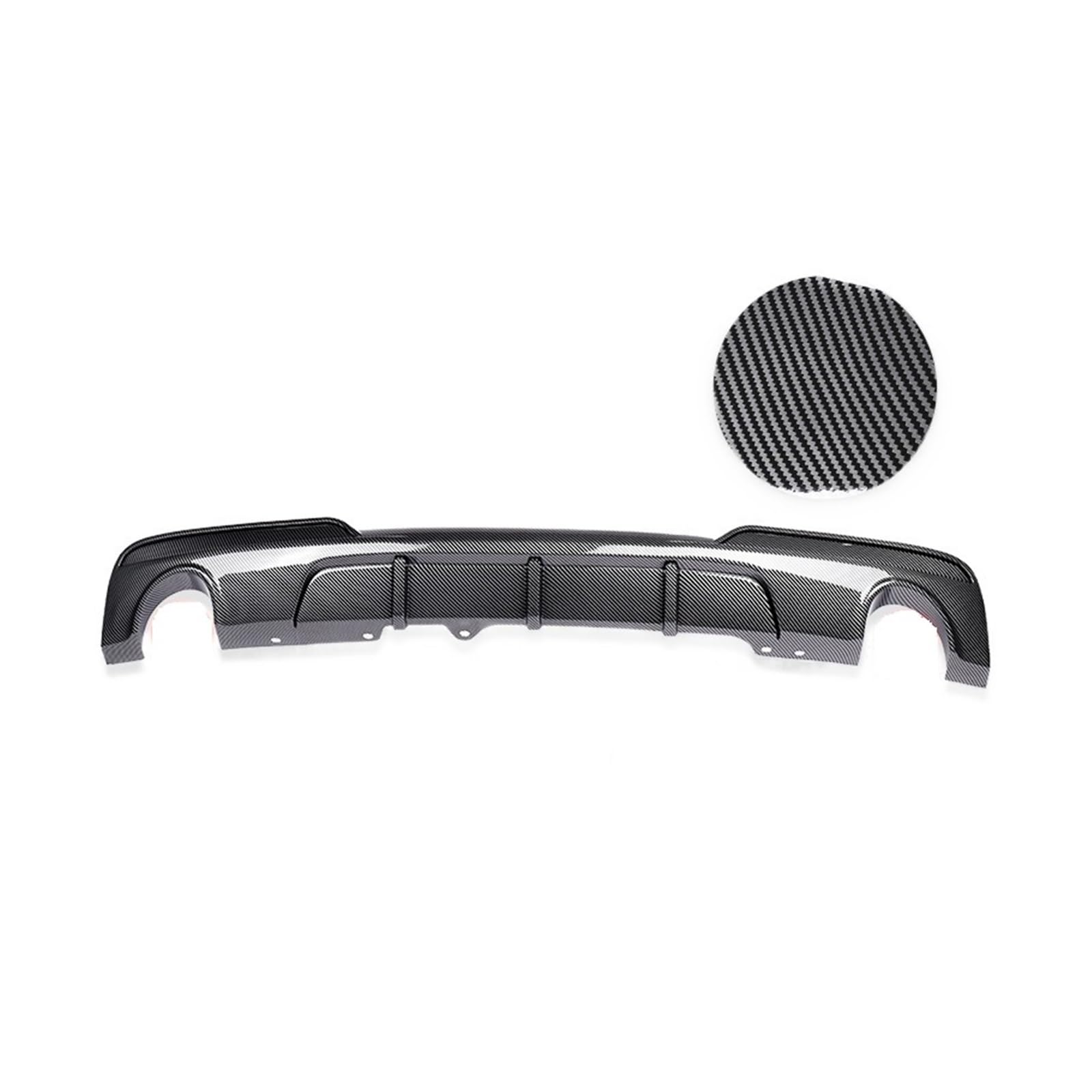 LDFREBCX Heckstoßstangen-Diffusor-Spoiler, Competition V-Typ-Stil, glänzend schwarz, kompatibel for F10 F11 F18 M Sport Tech 2010–2016(Carbon Single 2 Out) von LDFREBCX