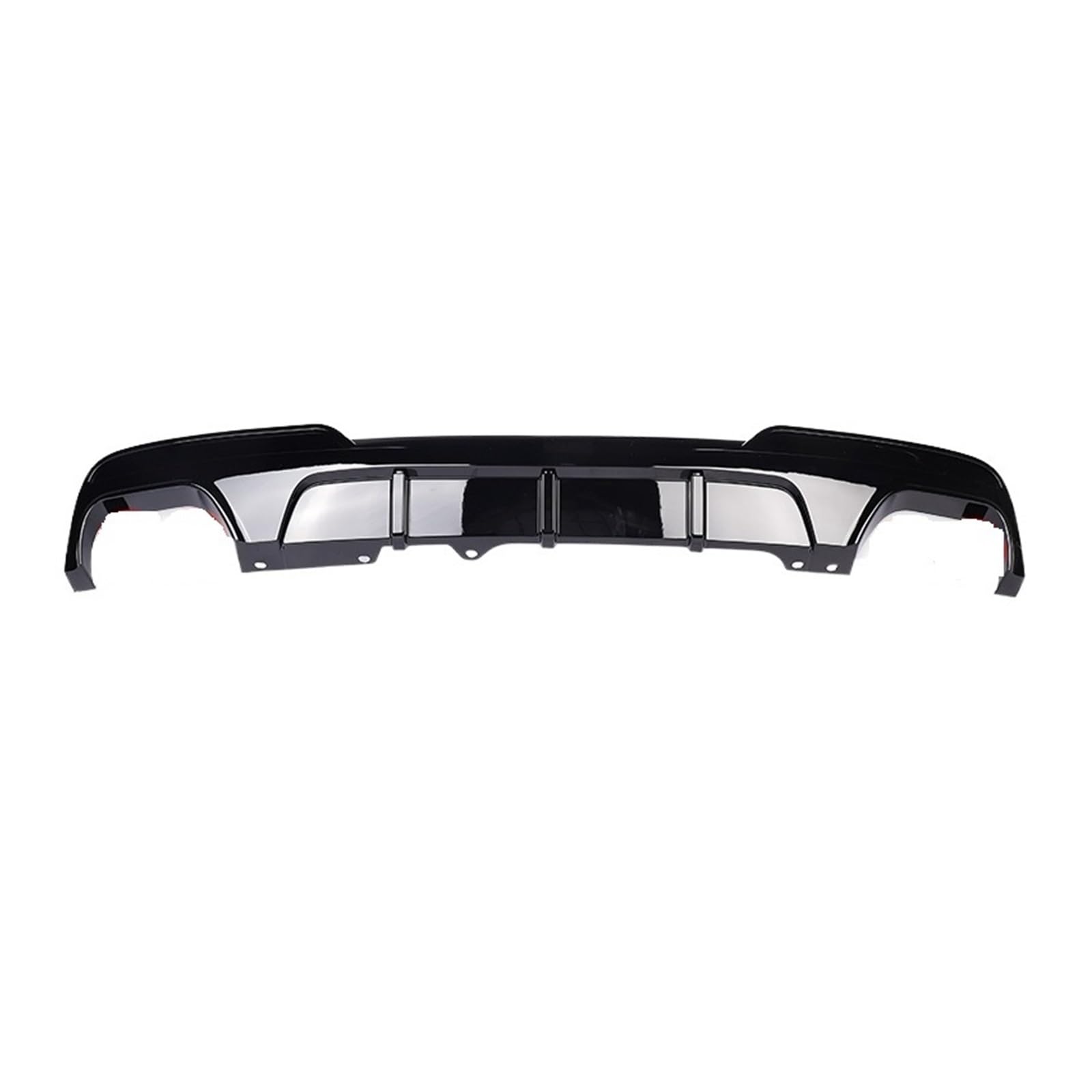 LDFREBCX Heckstoßstangen-Diffusor-Spoiler, Competition V-Typ-Stil, glänzend schwarz, kompatibel for F10 F11 F18 M Sport Tech 2010–2016(Double Dual Out) von LDFREBCX