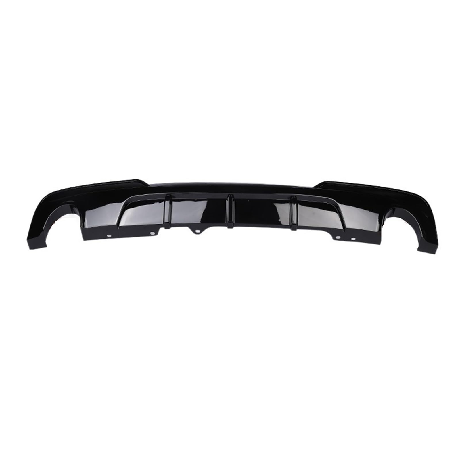 LDFREBCX Heckstoßstangen-Diffusor-Spoiler, Competition V-Typ-Stil, glänzend schwarz, kompatibel for F10 F11 F18 M Sport Tech 2010–2016(Double Single Out) von LDFREBCX