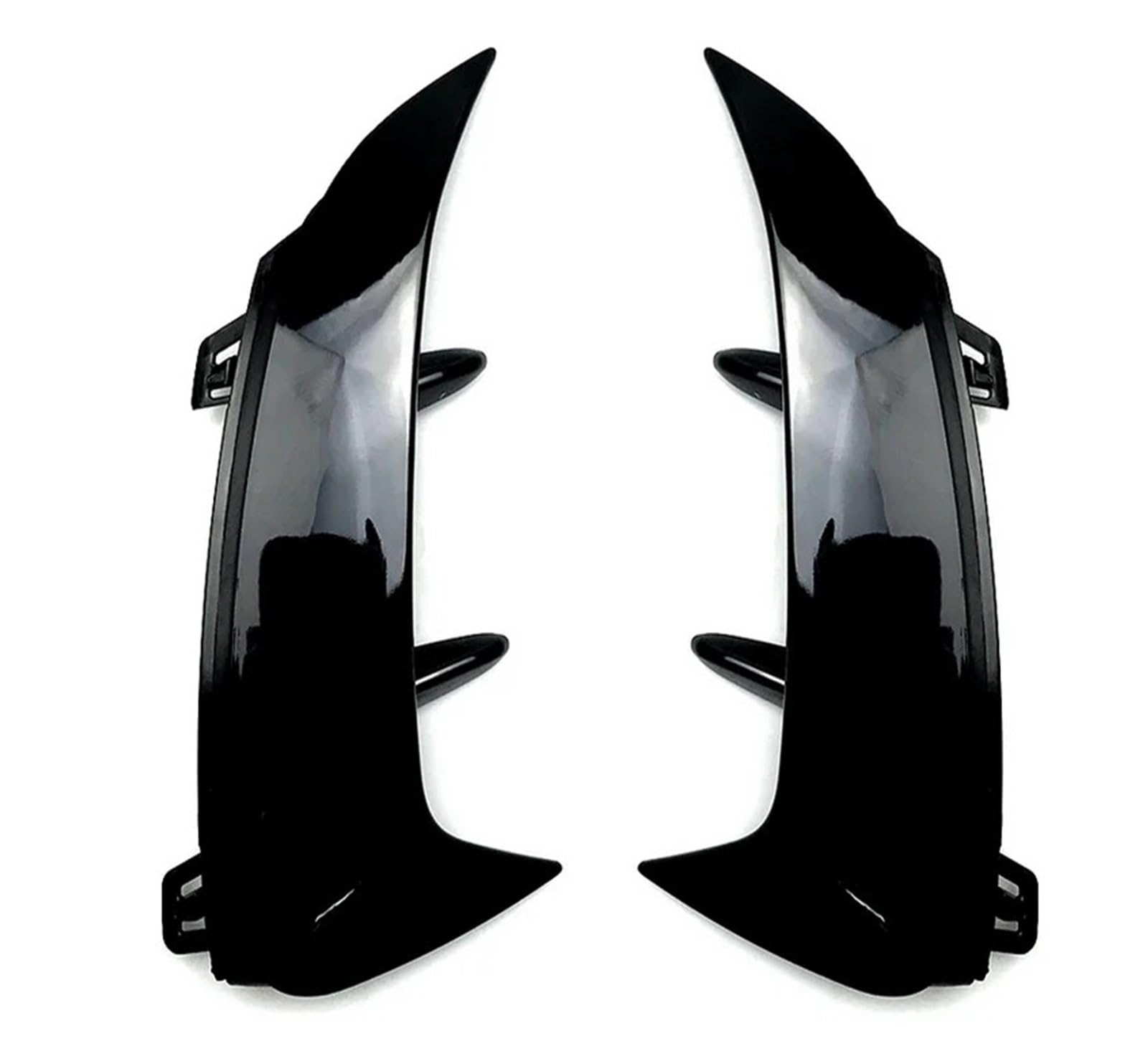 LDFREBCX Hinten Canards Kompatibel for Mercedes Benz Klasse A W177 A180 A200 A250 Sport Hatchback 2019UP ABS Schwarz Auto Air Fender Scoop Spoiler(Glossy black1) von LDFREBCX