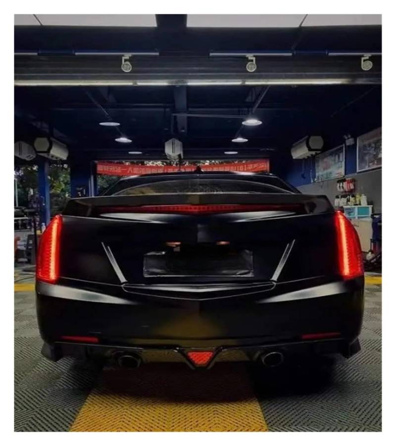 LDFREBCX Kompatibel for Cadillac ATSL CT5 CT6 CT4 XT5 XTS Modifikation V Lip Gt Heckstoßstange 4 Schwanz Kehle(Atsl Shiny Black Mt) von LDFREBCX