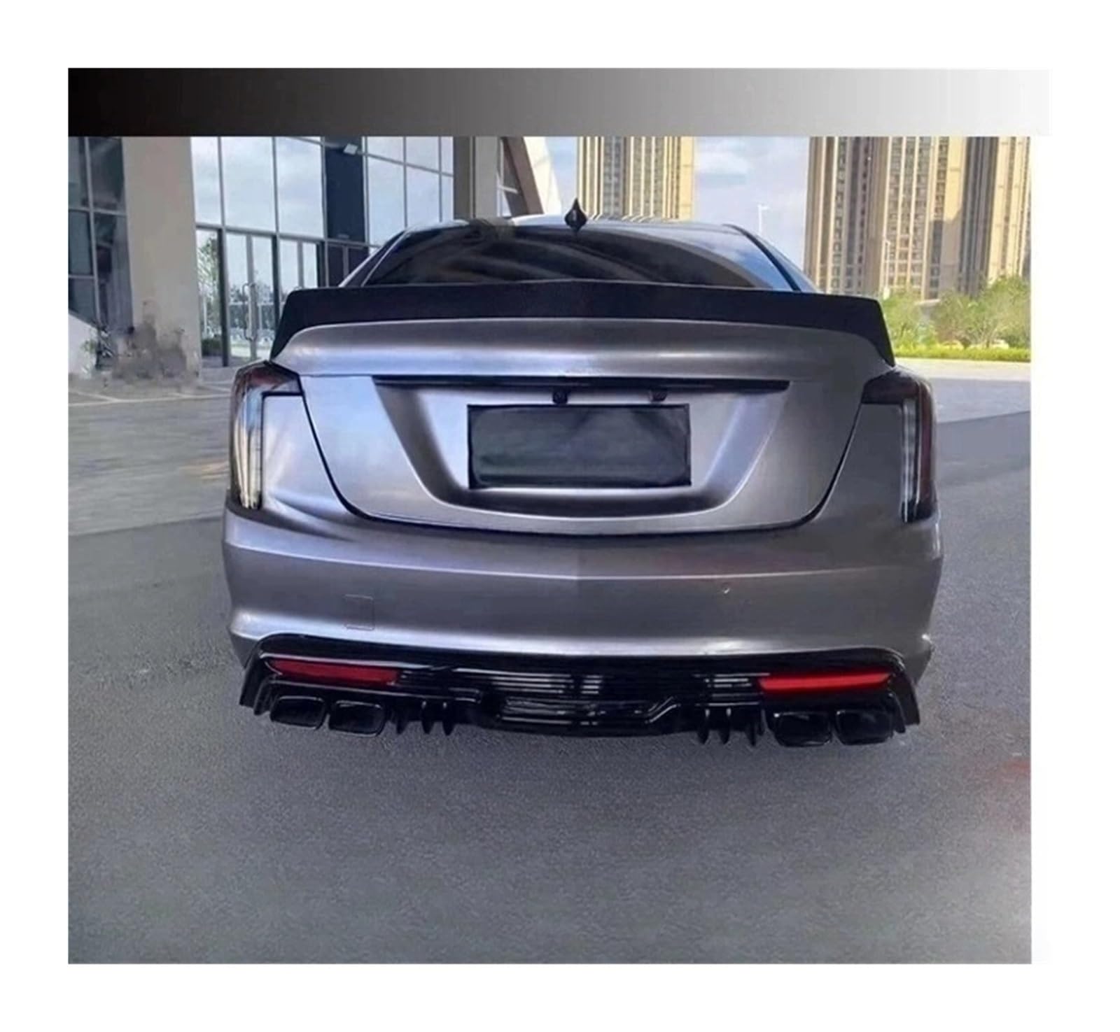LDFREBCX Kompatibel for Cadillac ATSL CT5 CT6 CT4 XT5 XTS Modifikation V Lip Gt Heckstoßstange 4 Schwanz Kehle(Compatible for Ct5 Carbon Fiber v R) von LDFREBCX