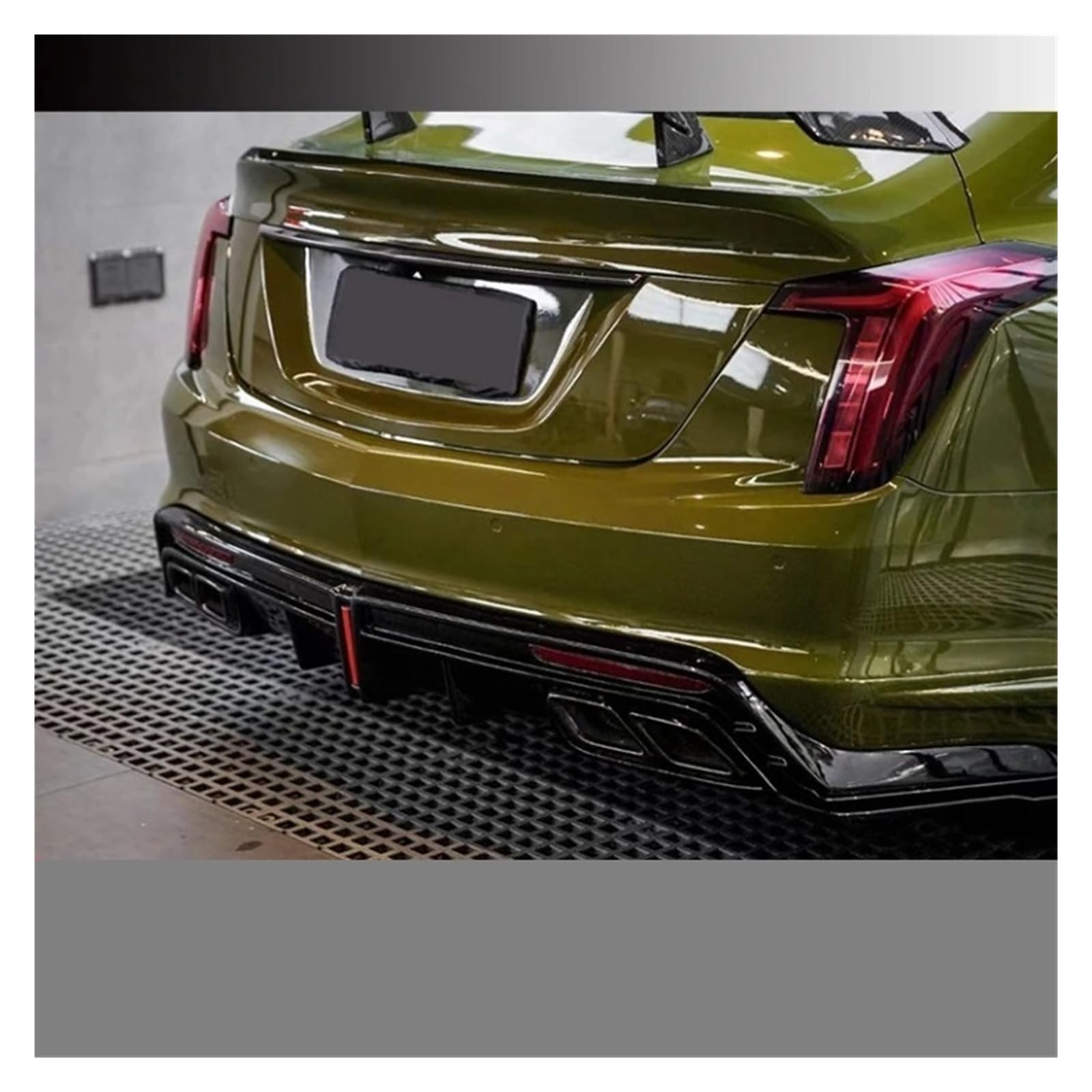 LDFREBCX Kompatibel for Cadillac ATSL CT5 CT6 CT4 XT5 XTS Modifikation V Lip Gt Heckstoßstange 4 Schwanz Kehle(Compatible for Ct5 Water Transfer M) von LDFREBCX