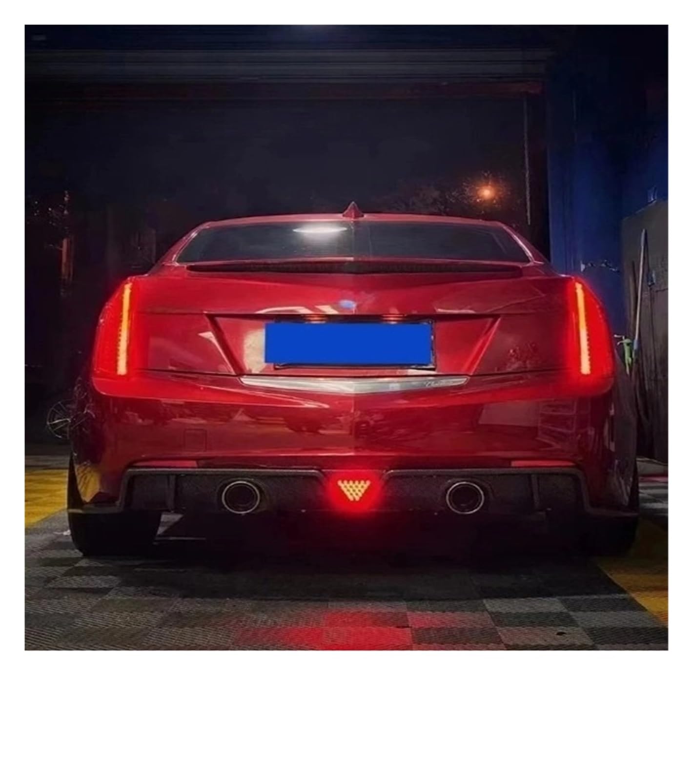 LDFREBCX Kompatibel for Cadillac ATSL CT5 CT6 CT4 XT5 XTS Modifikation V Lip Gt Heckstoßstange 4 Schwanz Kehle(Xts Shiny Black Ly R) von LDFREBCX