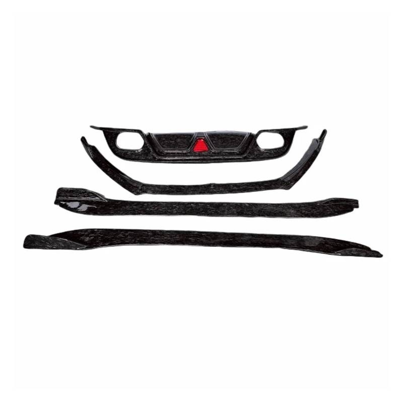 LDFREBCX Kompatibel for Jaguar F-Type for 2013–2019, geschmiedetes Carbonfaser-Frontstoßstangen-Kanten-Seitenschweller-Heckdiffusor-Bodykit von LDFREBCX