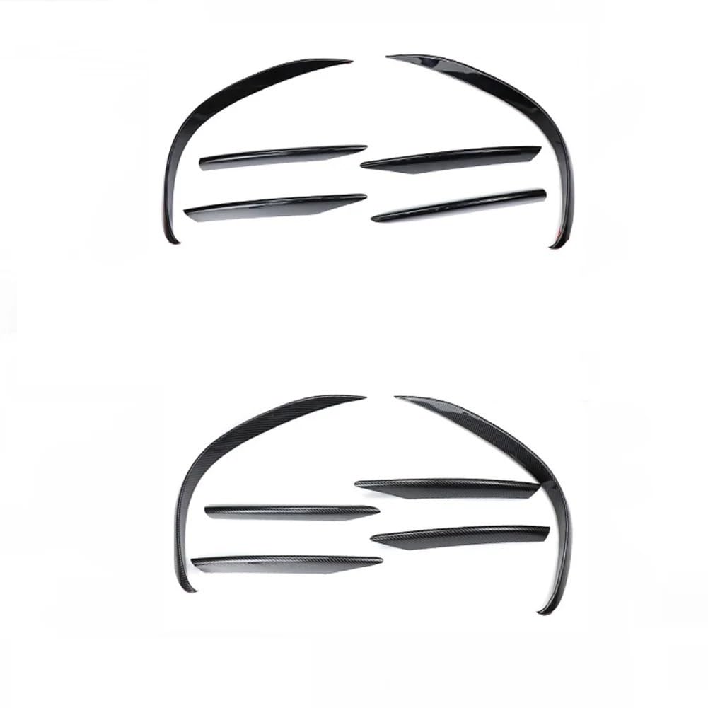 LDFREBCX Kompatibel for Mercedes Benz C-Klasse W205 C180 C200 C220 C260 C300 C450 2019–2021, ABS-Auto-Frontstoßstange, Kotflügellippe, Nebelscheinwerferabdeckung, Zierleiste(H) von LDFREBCX