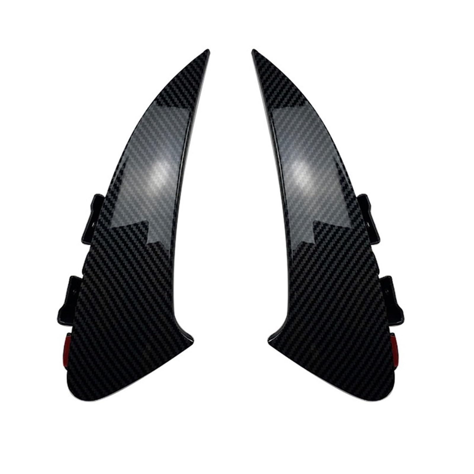 LDFREBCX Kompatibel for Mercedes-Benz CLA C-Klasse C118 CLA180 CLA35 CLA45 CLA200 CLA250 2020+ Heckstoßstange Seiten-Canards Splitter(Carbon) von LDFREBCX