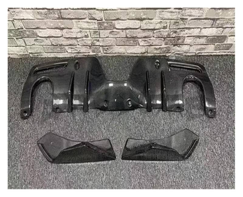 LDFREBCX Kompatibel for Toyota Supra A90 2019-2022 Carbon Fiber Front Lip Heckdiffusor Seitenschweller Kofferraumspoiler Body Kit Autozubehör(Rear Diffuser) von LDFREBCX
