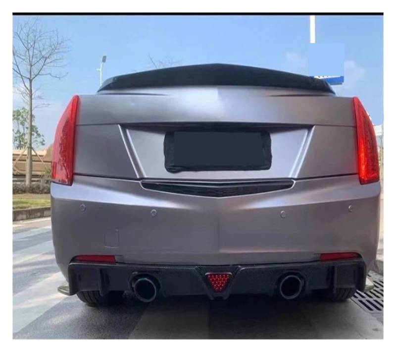 LDFREBCX Kompatibel mit Cadillac Atsl CT4 CT5 CT6, modifizierten Teilen, Spoiler, Lippe, V-Schwanzgeräuschen, Heckstoßstange aus Kohlefaser(Atslmt Rear Lip Carb) von LDFREBCX