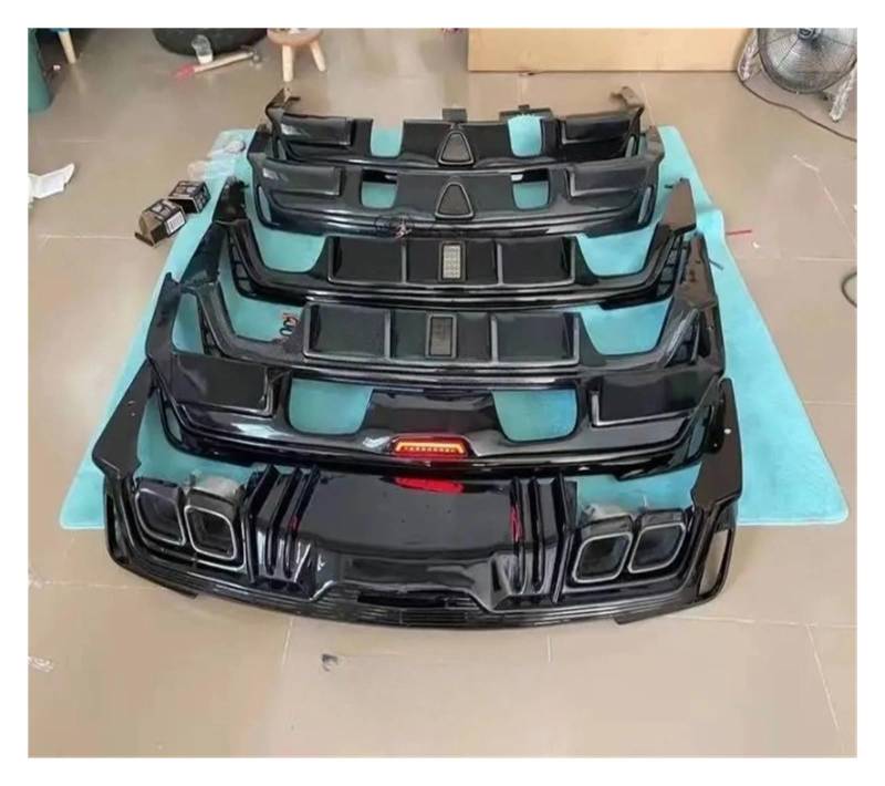 LDFREBCX Kompatibel mit Cadillac Atsl CT4 CT5 CT6, modifizierten Teilen, Spoiler, Lippe, V-Schwanzgeräuschen, Heckstoßstange aus Kohlefaser(Compatible for Ct4 Square Triangle) von LDFREBCX