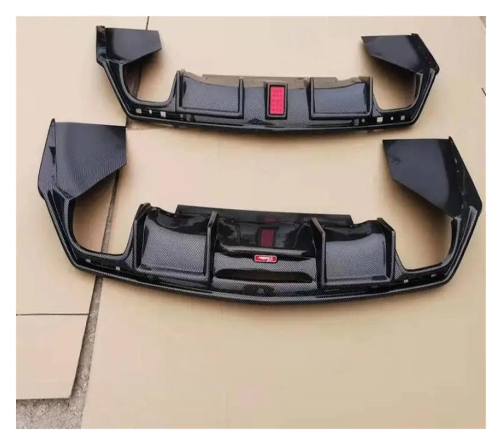 LDFREBCX Kompatibel mit Cadillac Atsl CT4 CT5 CT6, modifizierten Teilen, Spoiler, Lippe, V-Schwanzgeräuschen, Heckstoßstange aus Kohlefaser(Compatible for Ct5 Factory Lamp bri) von LDFREBCX